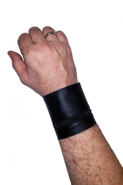 Leder-Armband mit Zip