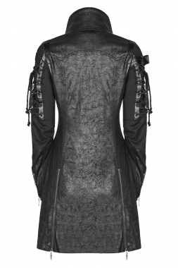 Damen Streampunk-Mantel schwarz