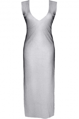 Schwarz/Silbernes Kleid STIolanda001 von Demoniq Silver Touch Collection